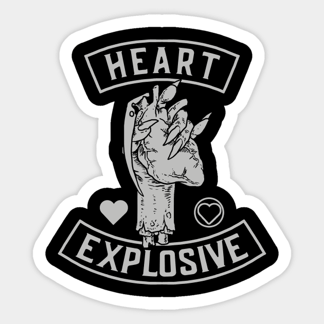 Heart Explosive Sticker by akawork280